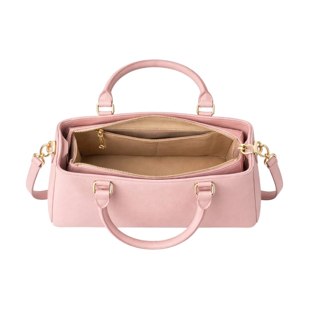 Carrywave Elegant Mint Green Braided Handle Women Handbag