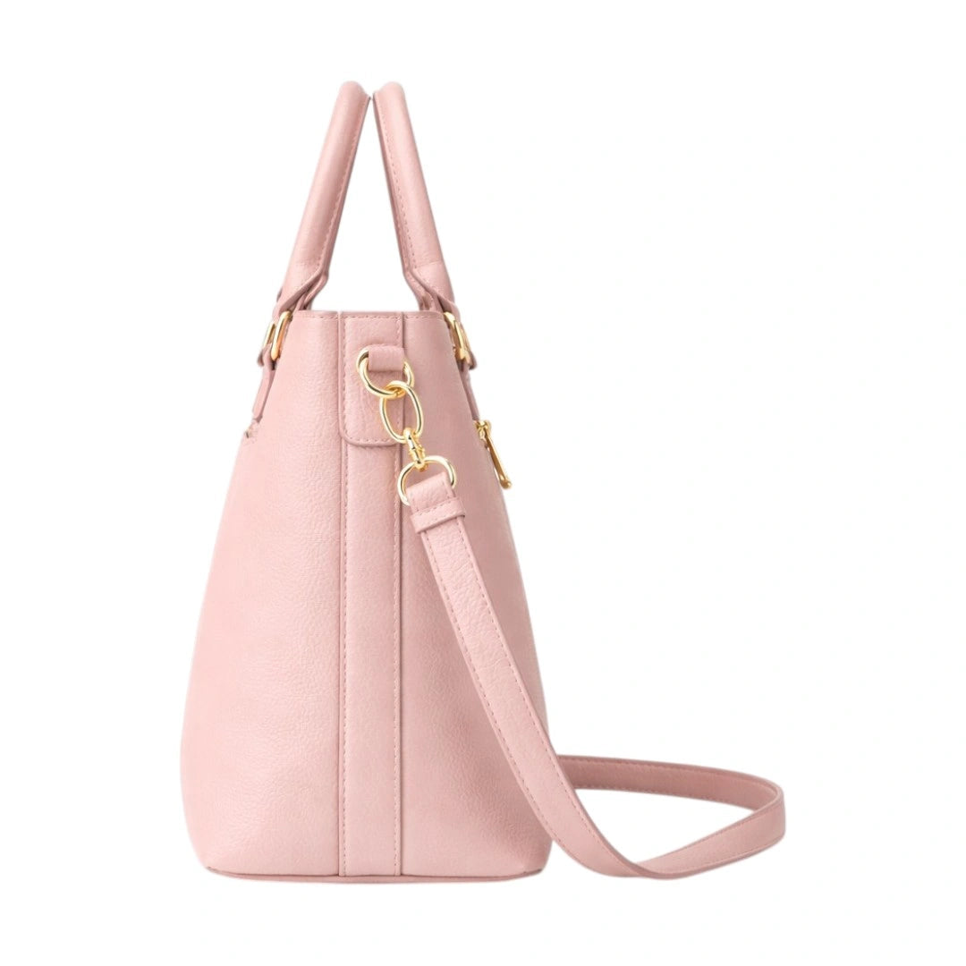 Carrywave Elegant Mint Green Braided Handle Women Handbag