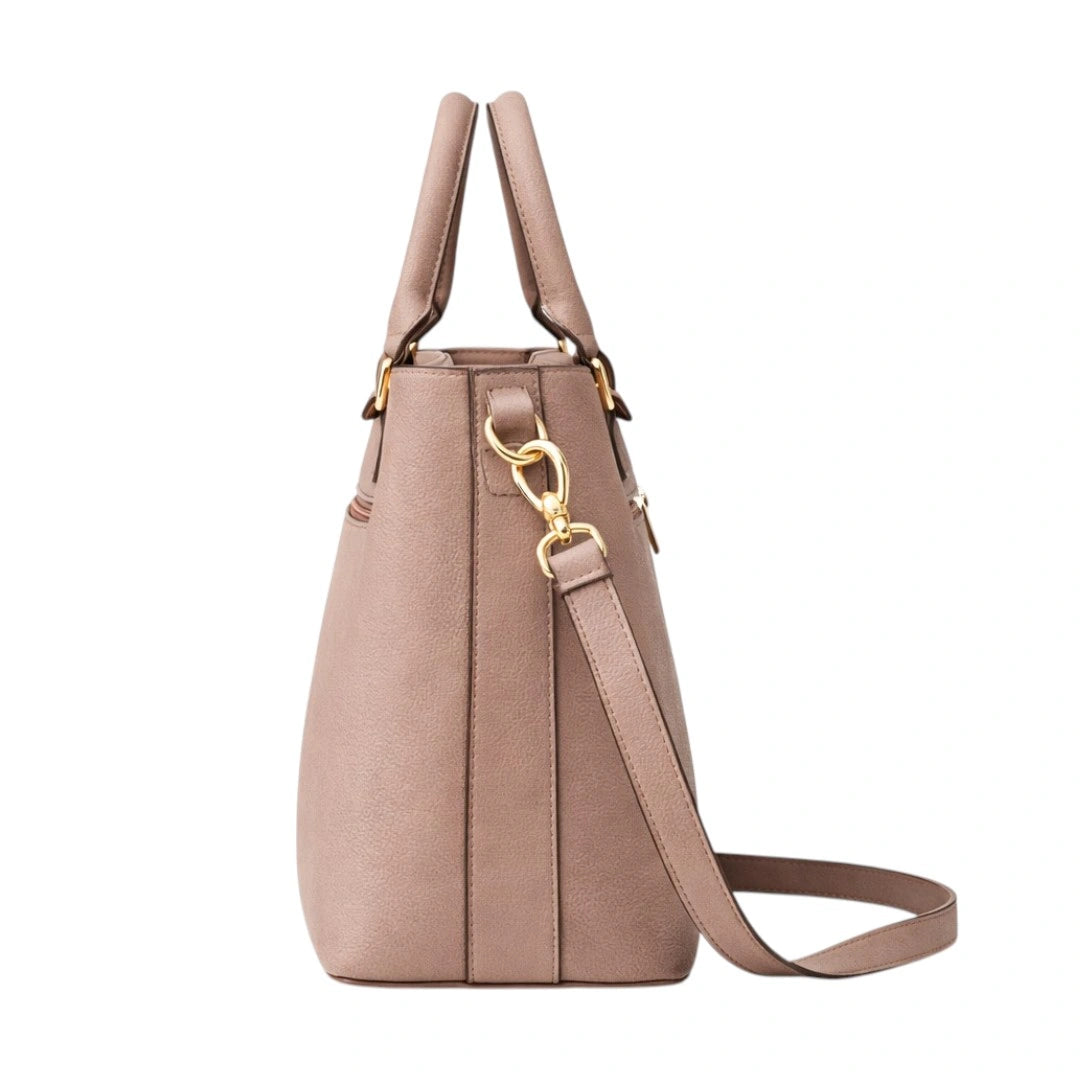 Carrywave Elegant Mint Green Braided Handle Women Handbag