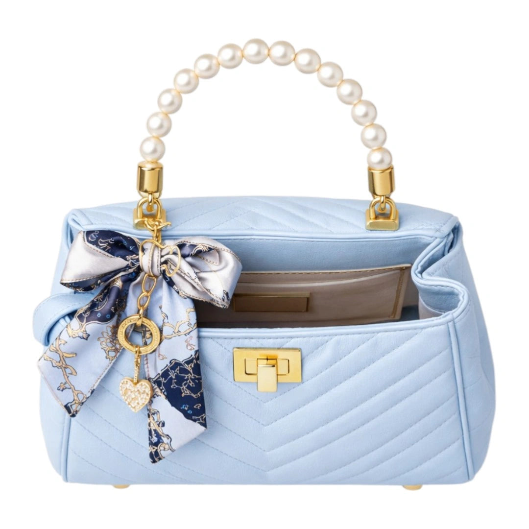Carrywave Elegant Mint Green Braided Handle Women Handbag